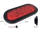 2911- PLAFÓN 6" OVALADO 10 LEDS C/ HULE Y CONECTOR