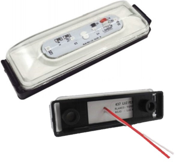 437-SIDE CEILING LIGHT 4 LED ABS BASE