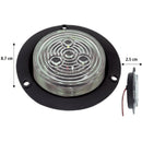 465- PLAFÓN 2 1/2" 3 LEDS BASE ABS NEGRA CONEXIÓN DIRECTA