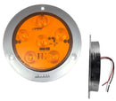 483- 6 LED AMBER CHROME CEILING LIGHT DIRECT CONNECTION