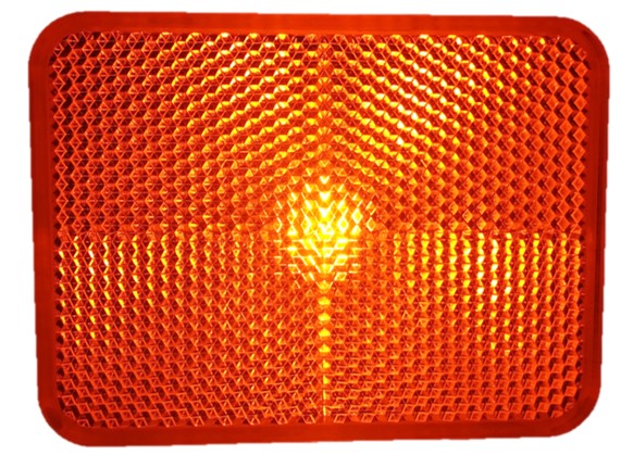 498- REFLECTIVE CEILING LIGHT WITH 2 LEDS IN THE CENTER