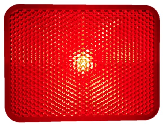 498- REFLECTIVE CEILING LIGHT WITH 2 LEDS IN THE CENTER