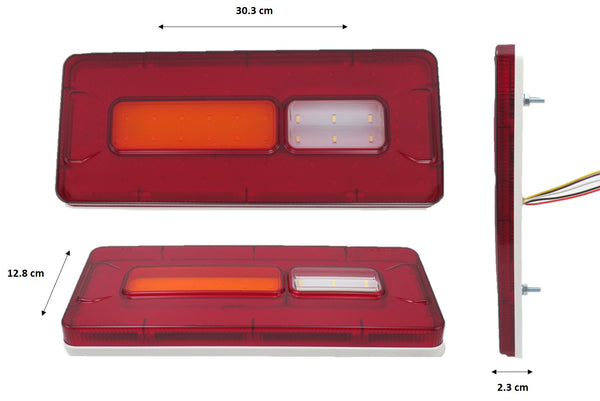 514- 64 LED CEILING LIGHT WITH REVERSE AND DIRECTIONAL