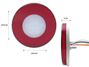 528- ROUND CEILING LIGHT 27 RED LEDS WITH DIRECTIONAL AND REVERSE