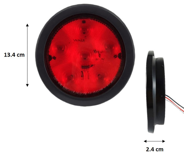543- PLAFÓN 4" 6 LEDS C/HULE CONEXIÓN DIRECTA