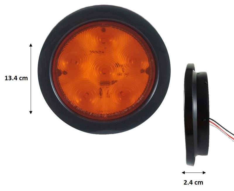 543- PLAFÓN 4" 6 LEDS C/HULE CONEXIÓN DIRECTA