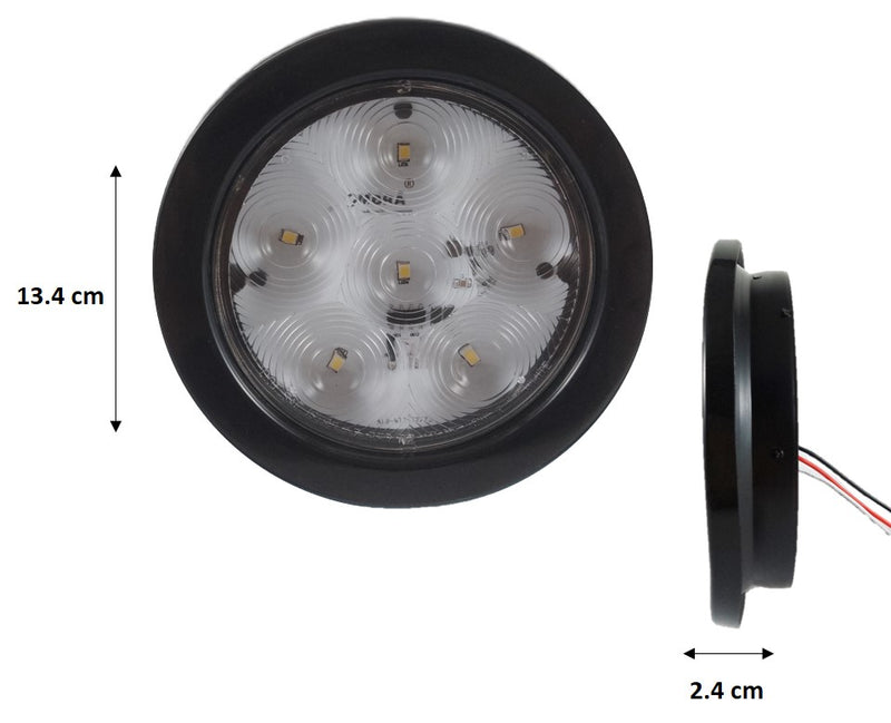 543- PLAFÓN 4" 6 LEDS C/HULE CONEXIÓN DIRECTA