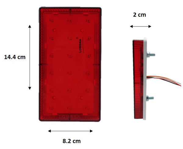 544- PLAFÓN RECTANGULAR GAJOS 18 LEDS