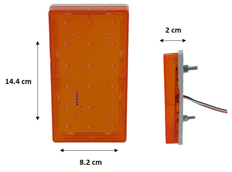 544- PLAFÓN RECTANGULAR GAJOS 18 LEDS