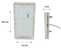 544- PLAFÓN RECTANGULAR GAJOS 18 LEDS