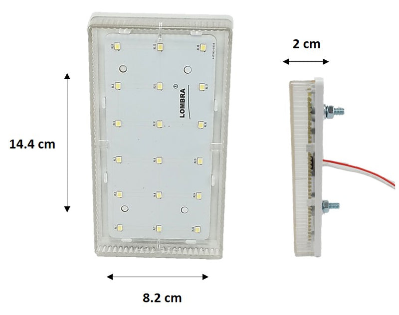544- PLAFÓN RECTANGULAR GAJOS 18 LEDS