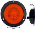 551- PLAFÓN NEÓN FIJO 21 LED´S 4" ARO ABS C/CONECTOR