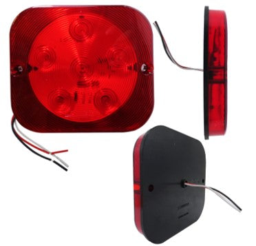 552- 6 LED SQUARE SEALED CEILING LIGHT DIRECT CONNECTION