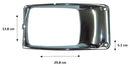 613- CHROME BEZEL FOR DINA BUS AND TRUCK (RIGHT)