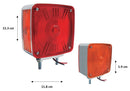 636- SQUARE DIRECTIONAL TWO SCREWS CHROME (RIGHT)