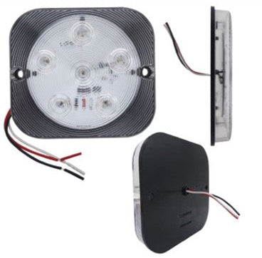 648- 6 LED WHITE LIGHT SQUARE CEILING LIGHT