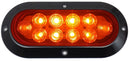 707- PLAFÓN 6" 10 LEDS OVALADO BASE NEGRA