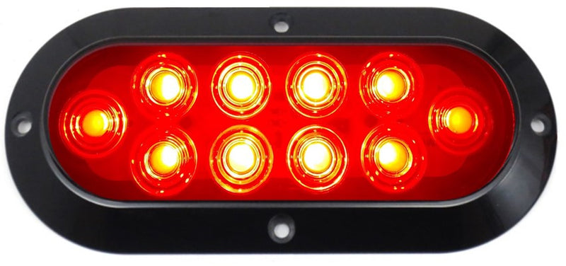 707- 10 LED OVAL CEILING LIGHT 6"