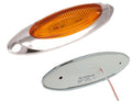 735- PLAFÓN 4 LEDS LATERAL OVALADO ARO CROMADO