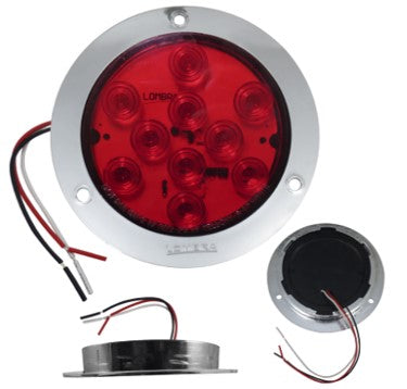 741-10 LED 4" CHROME FLASHING CEILING LIGHT DIRECT CONNECTION