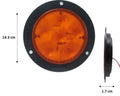 746- PLAFÓN 4" 6 LEDS BASE ABS NEGRA CONEXIÓN DIRECTA