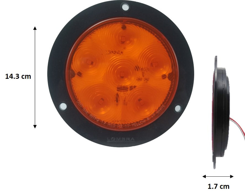 746- PLAFÓN 4" 6 LEDS BASE ABS NEGRA CONEXIÓN DIRECTA