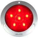 747- PLAFÓN 4" 6 LEDS BASE NEGRA C/ARO CROMADO CONEXIÓN DIRECTA