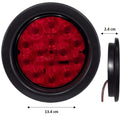 754- 14 LED 4" PLATE RUBBER DIRECT CONNECTION