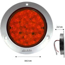 759- 14 LED 4" ROTATING CHROME PLATED CEILING LIGHT DIRECT CONNECTION