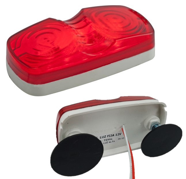 775- PLAFÓN 4 LEDS RECTANGULAR DOBLE ÓPTICO