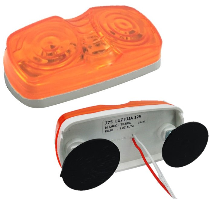 775- PLAFÓN 4 LEDS RECTANGULAR DOBLE ÓPTICO