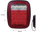 787- CALAVERA UNIVERSAL 16 LEDS ESTROBO