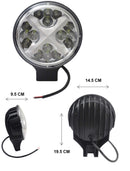 912- HIGH INTENSITY ROUND HEADLIGHT 16 LEDS WHITE LIGHT