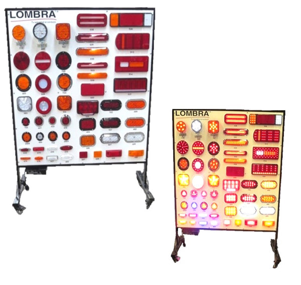 9997- 210 x 127 MELAMINE AND LED ILLUMINATED IRONWORK DISPLAY