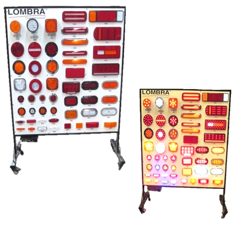 9997- 210 x 127 MELAMINE AND LED ILLUMINATED IRONWORK DISPLAY