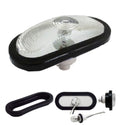 2547- 6" OVAL PLASTIC CEILING LIGHT WITH INTERCHANGEABLE SPOTLIGHT