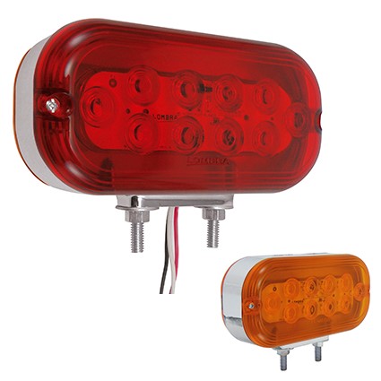 426- DIRECCIONAL 20 LED OVALADA CROMADA