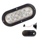 427- 10 LED 6" WHITE OVAL CEILING LIGHT WITH CONNECTOR