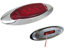 438-4 LED SIDE OVAL CHROME CEILING LIGHT