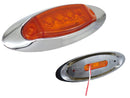 438-4 LED SIDE OVAL CHROME CEILING LIGHT