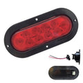 452- PLAFÓN 10 LEDS 6" OVALADO ESTROBO BASE NEGRA C/CONECTOR