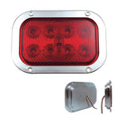 500- 8 LED RECTANGULAR CHROME CEILING LIGHT DIRECT CONNECTION