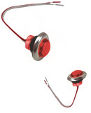 506-1" CEILING LIGHT WITH SMOOTH MICA RUBBER BASE AND CHROME BEZEL