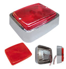 510- RECTANGULAR CHROME BASE CEILING LIGHT FOR MINIBUS