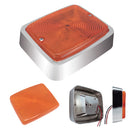 510- RECTANGULAR CHROME BASE CEILING LIGHT FOR MINIBUS