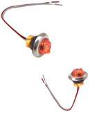 512- 1" CEILING LIGHT WITH RIBBED MICA RUBBER BASE AND CHROME BEZEL