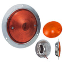 574- CHROME FLUSH-MOUNTED CEILING LIGHT INCLUDES SPOTLIGHT