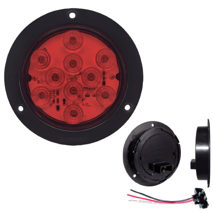 714- PLAFÓN 10 LEDS 4" ABS 24V CON CONECTOR