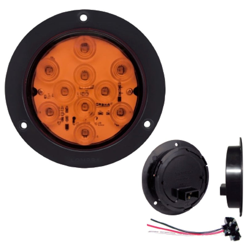 714- PLAFÓN 10 LEDS 4" ABS 24V CON CONECTOR