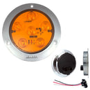 744- PLAFÓN 4" 6 LEDS C/ ARO CROMADO Y CONECTOR
